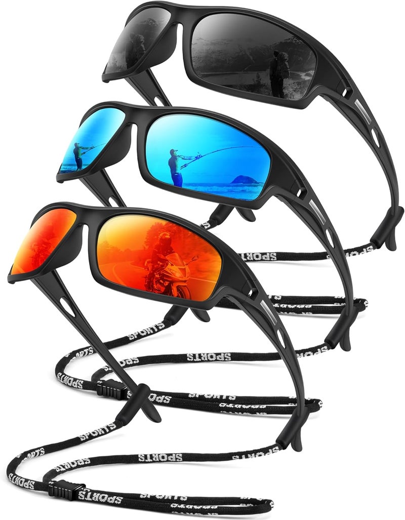 OUKEMAX Polarized Sunglasses Men, Sports Sun Glasses Womens UV400 Protection for Fishing Running Driving - Image 1
